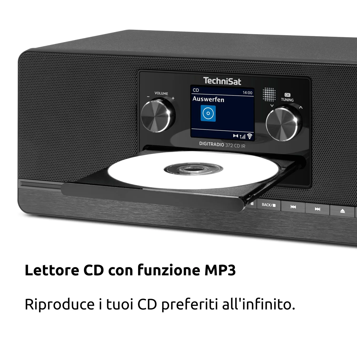 TechniSat DIGITRADIO 372 CD radio internet nera DAB+ WiFi