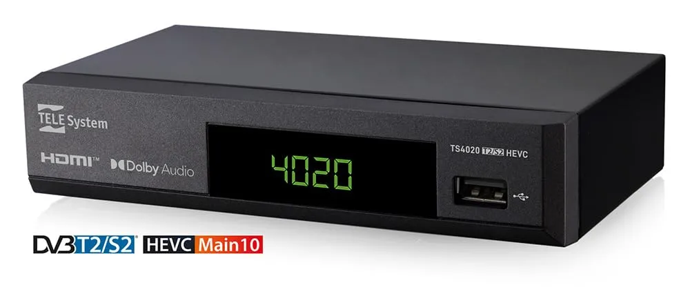 TELE System TS4020 Decoder Combo Terrestre + Satellitare
