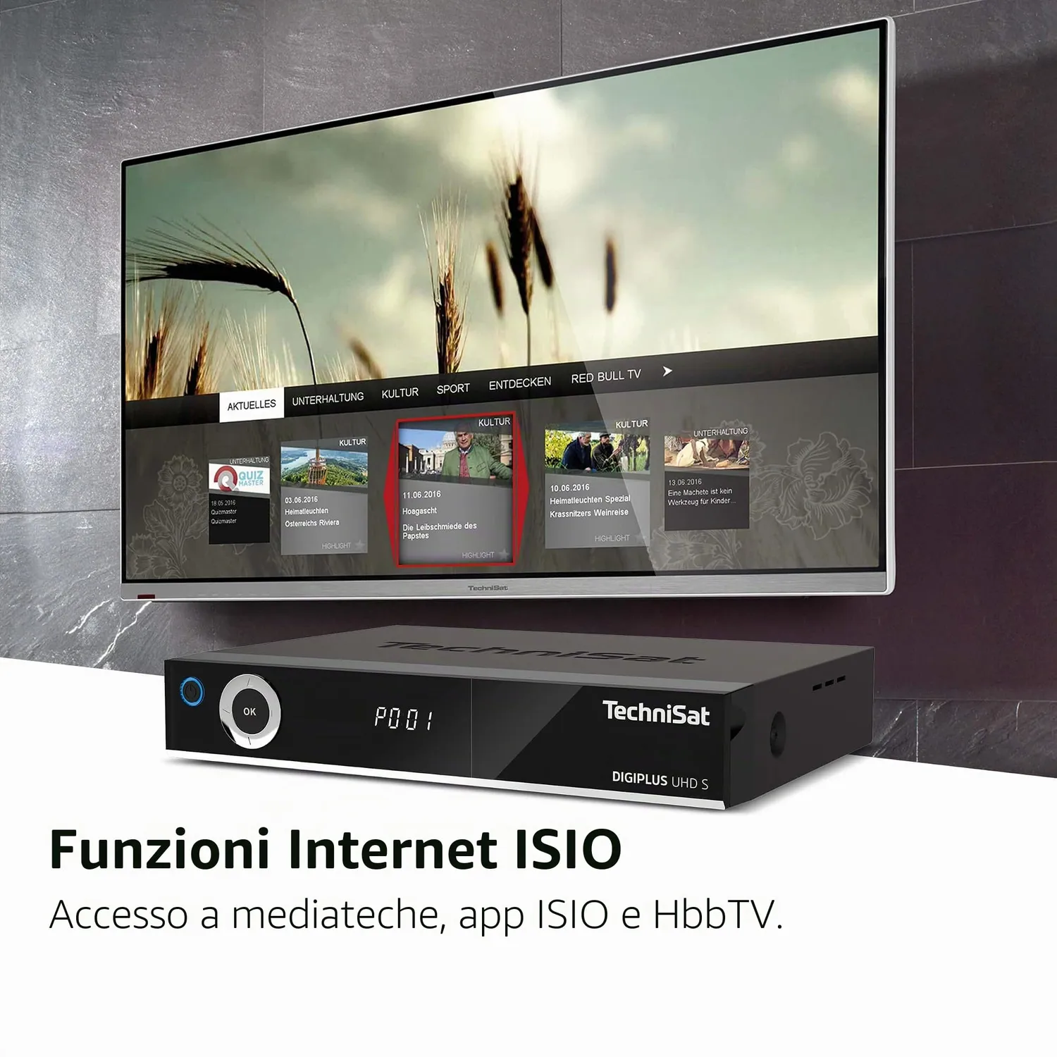 TechniSat DigiPlus UHD S Ricevitore Sat 4K Doppio Tuner Nero