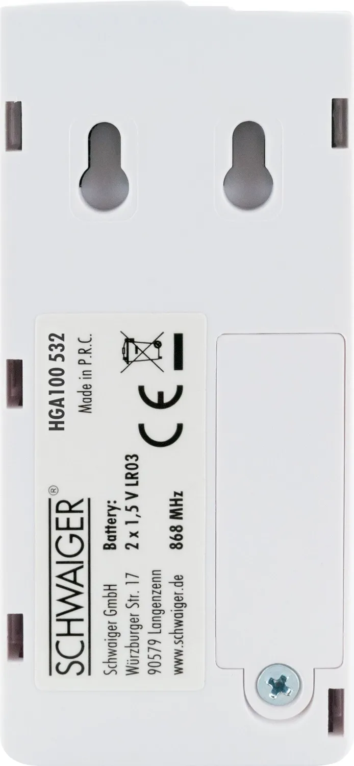 Schwaiger Sensore Porta Finestra Green Guard Bianco
