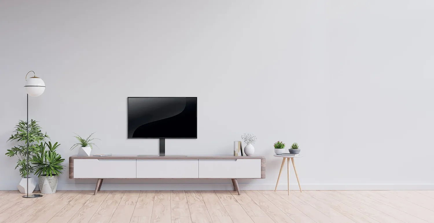 Schwaiger Supporto TV Tavolo 37-70" Vetro Nero Girevole