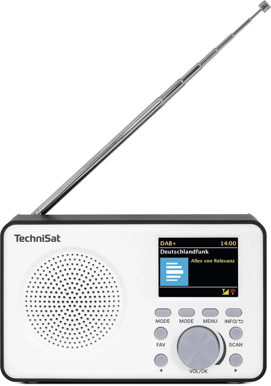 TechniSat Viola 2 C BT radio DAB portatile bianco nero