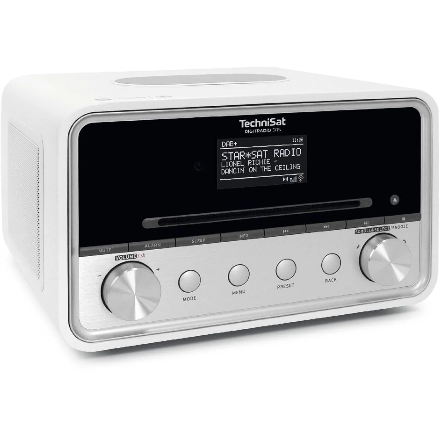 TechniSat DIGITRADIO 585 Radio ibrida bianco CD Qi Alexa