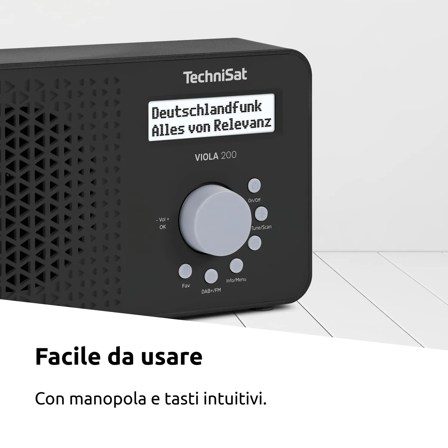 TechniSat Viola 200 radio portatile DAB+ nera