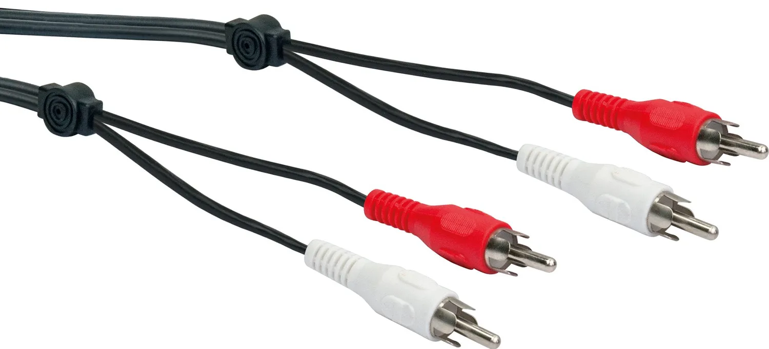 Schwaiger cavo audio Cinch 1,5 m nero