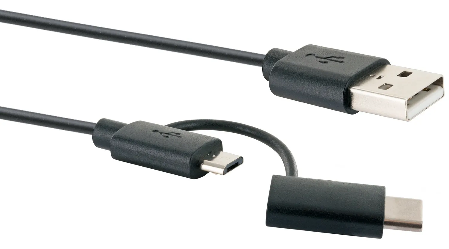 SCHWAIGER Cavo Adattatore USB-C Micro-B 1 m Nero