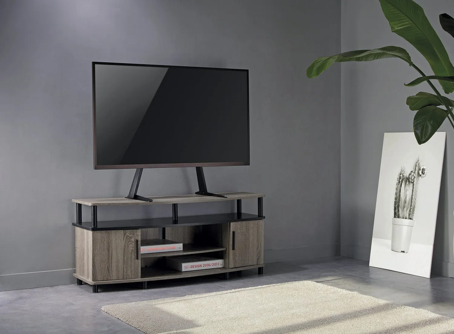 Schwaiger supporto TV tavolo 70" 50kg inclinabile nero