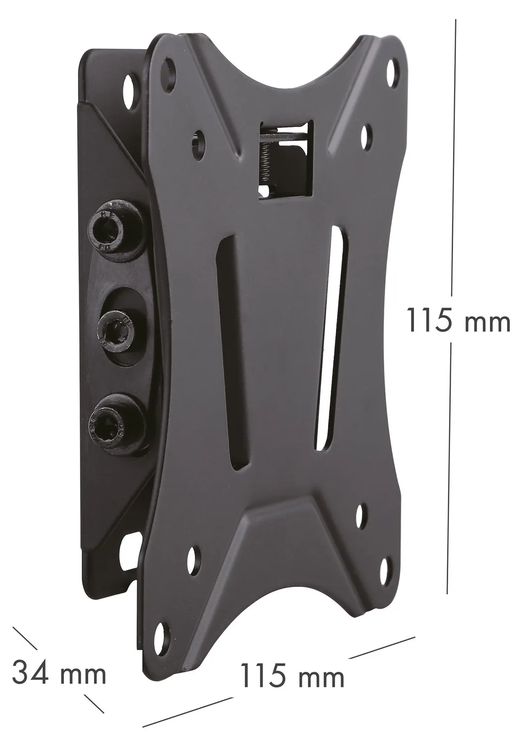 Schwaiger supporto a parete TV 13-29" inclinabile nero 25 kg