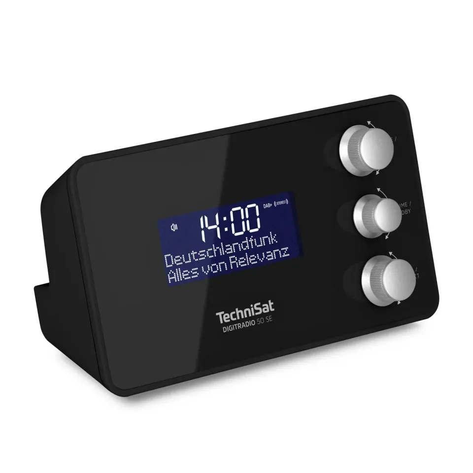 TechniSat DIGITRADIO 50 SE Radiosveglia DAB+ FM Nera 1,5W