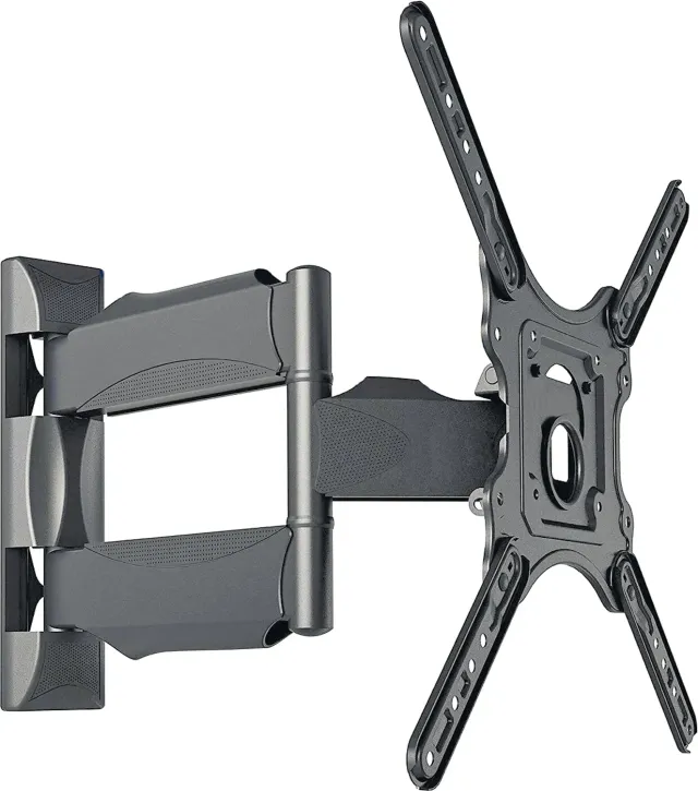 Schwaiger Supporto TV a Muro 23-75 Pollici Doppio Braccio Nero