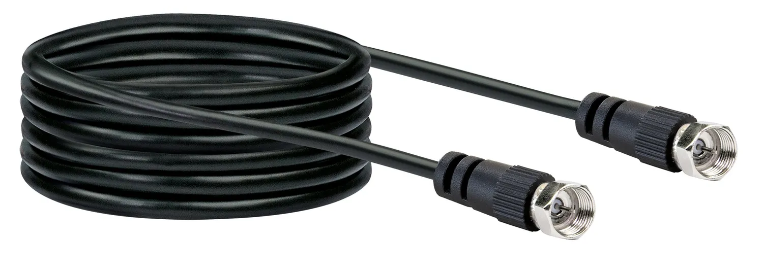 Schwaiger cavo SAT antenna F-F 75 dB nero 3 m