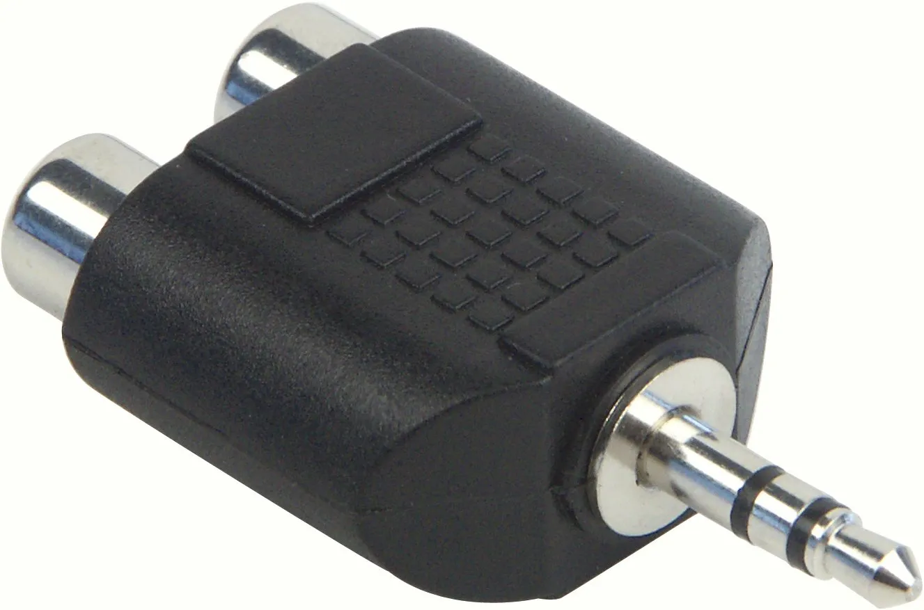 Schwaiger Adattatore audio Cinch a jack stereo smartphone