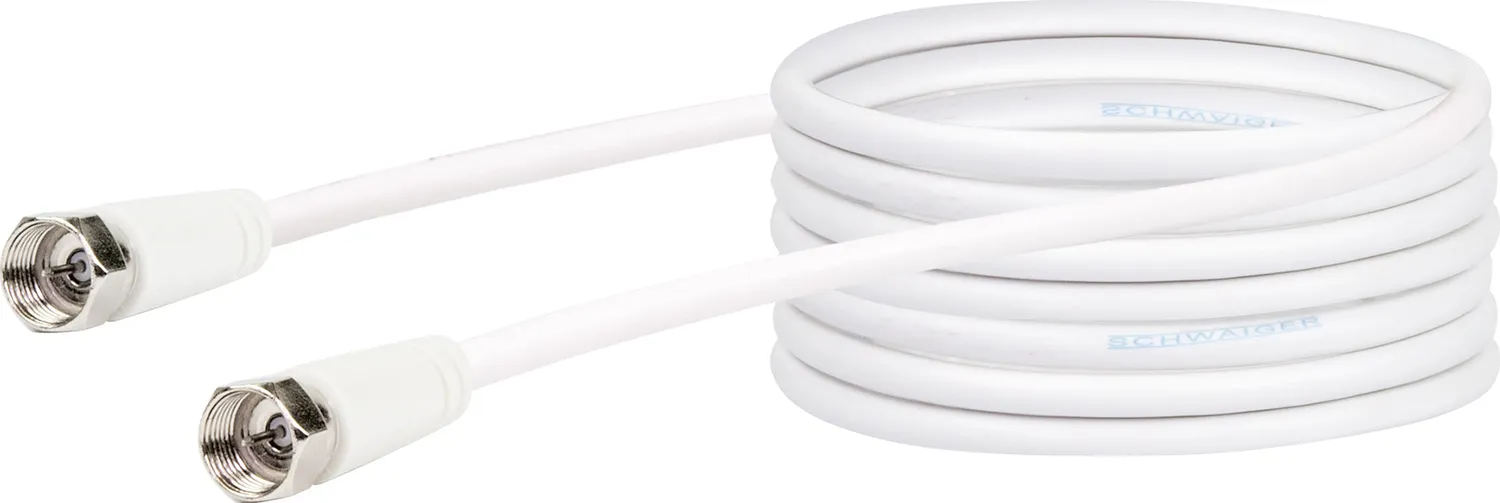 Schwaiger Cavo SAT 75 dB F-F 1,5 m Bianco