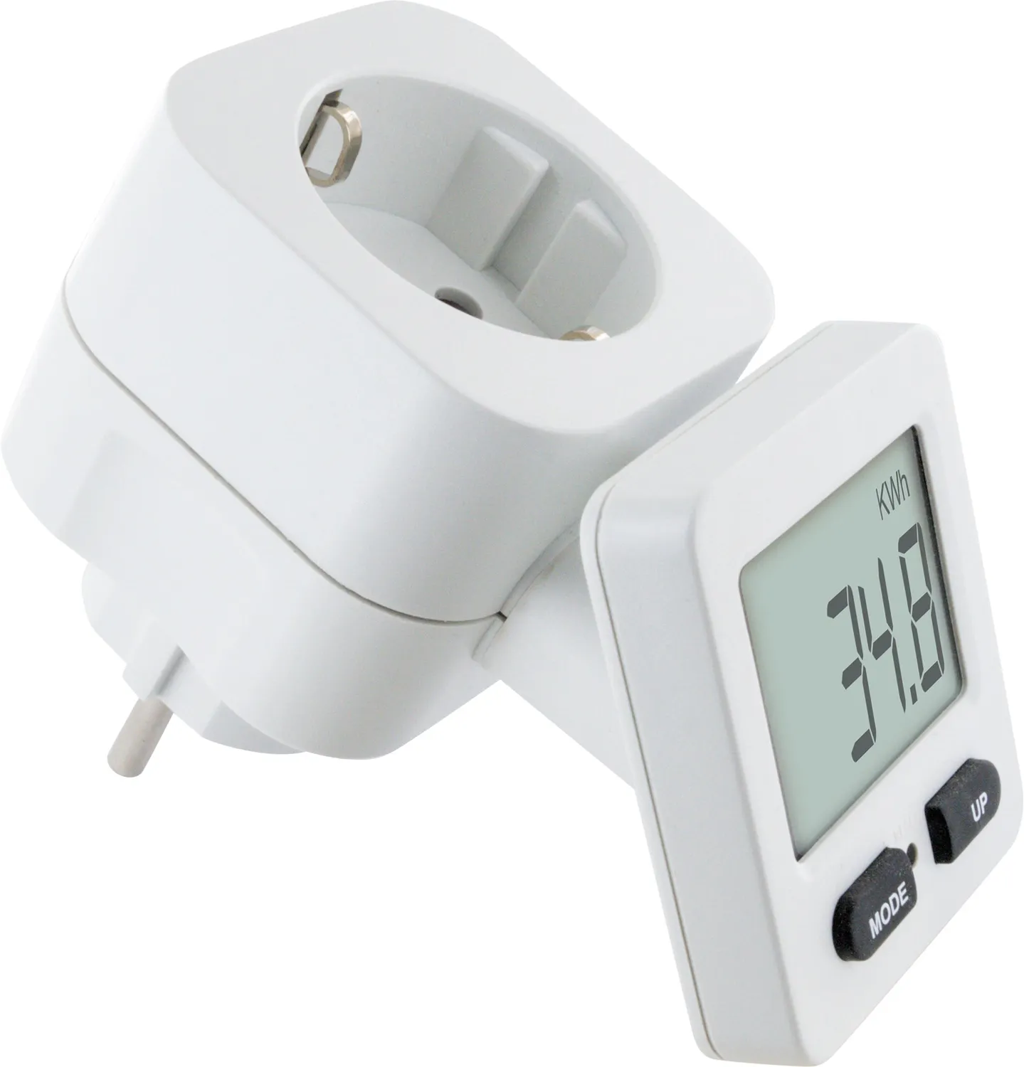 Schwaiger Misuratore Energia da Presa Display Girevole 3680W