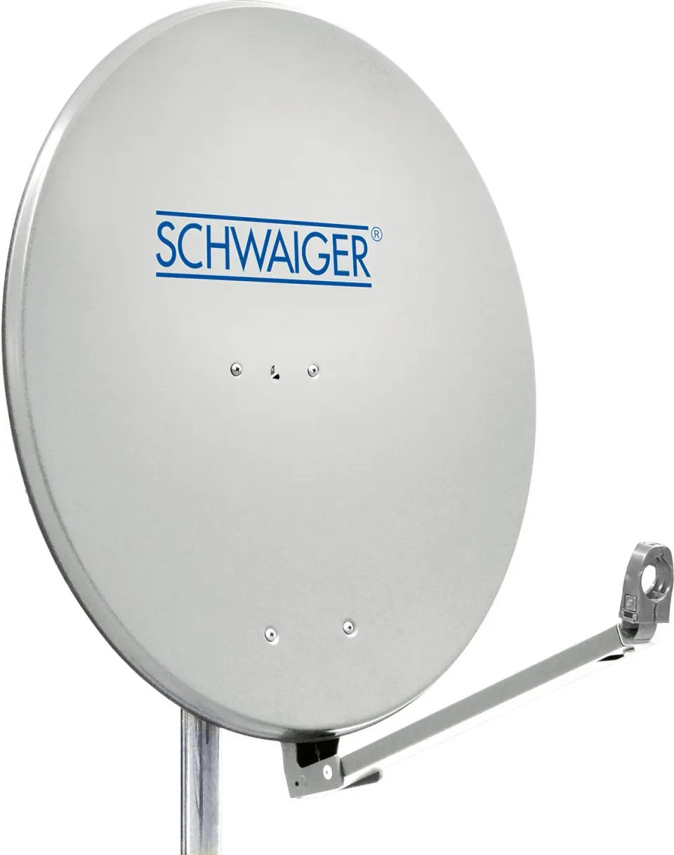 Schwaiger parabola satellitare alluminio 88 cm grigia