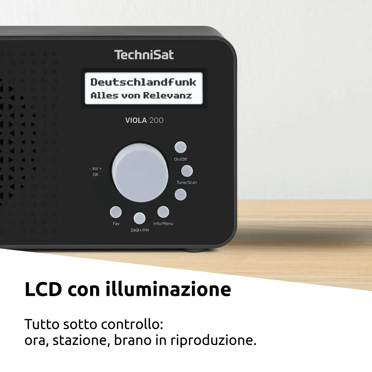 TechniSat Viola 200 radio portatile DAB+ nera