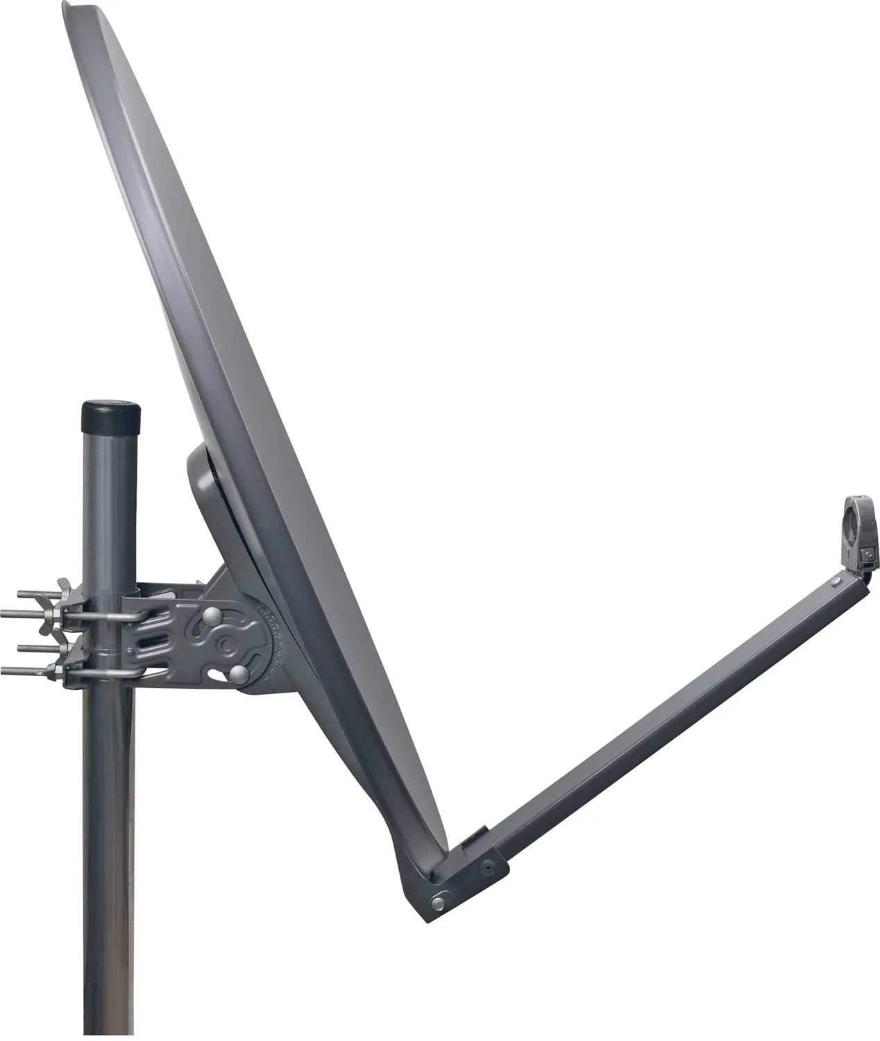Schwaiger parabola offset 75 cm antracite alluminio