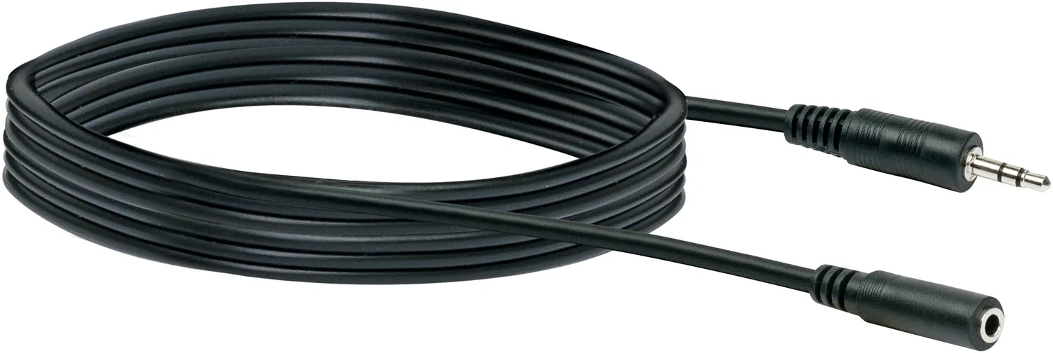 SCHWAIGER Cavo prolunga audio jack 3,5 mm 5 m nero stereo