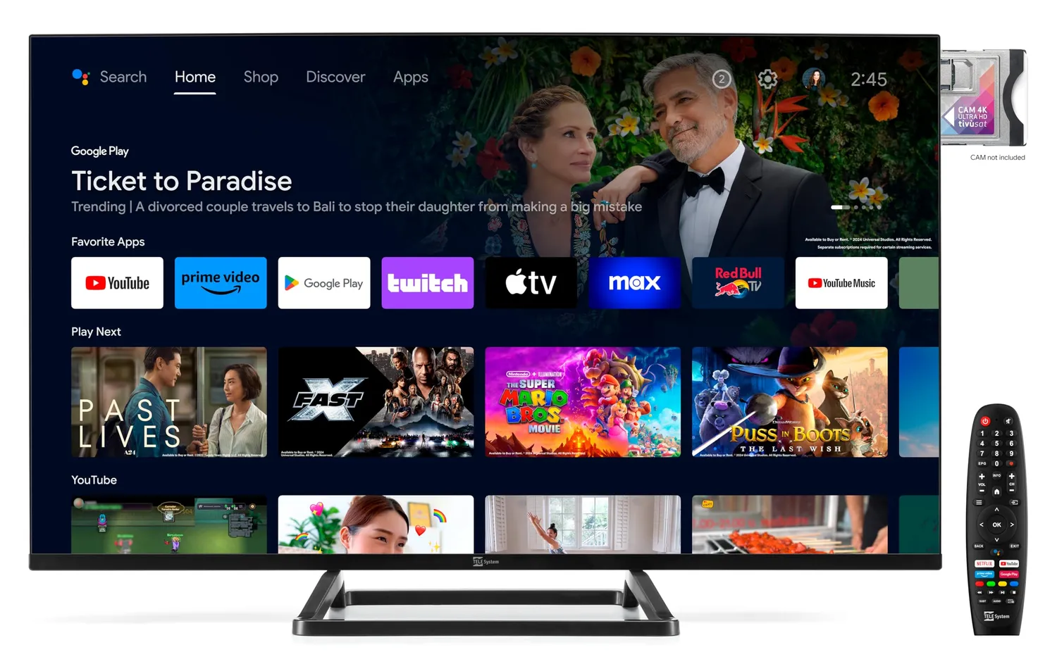 TELE System TS32FL SMG14 Smart TV 32" Android 12V