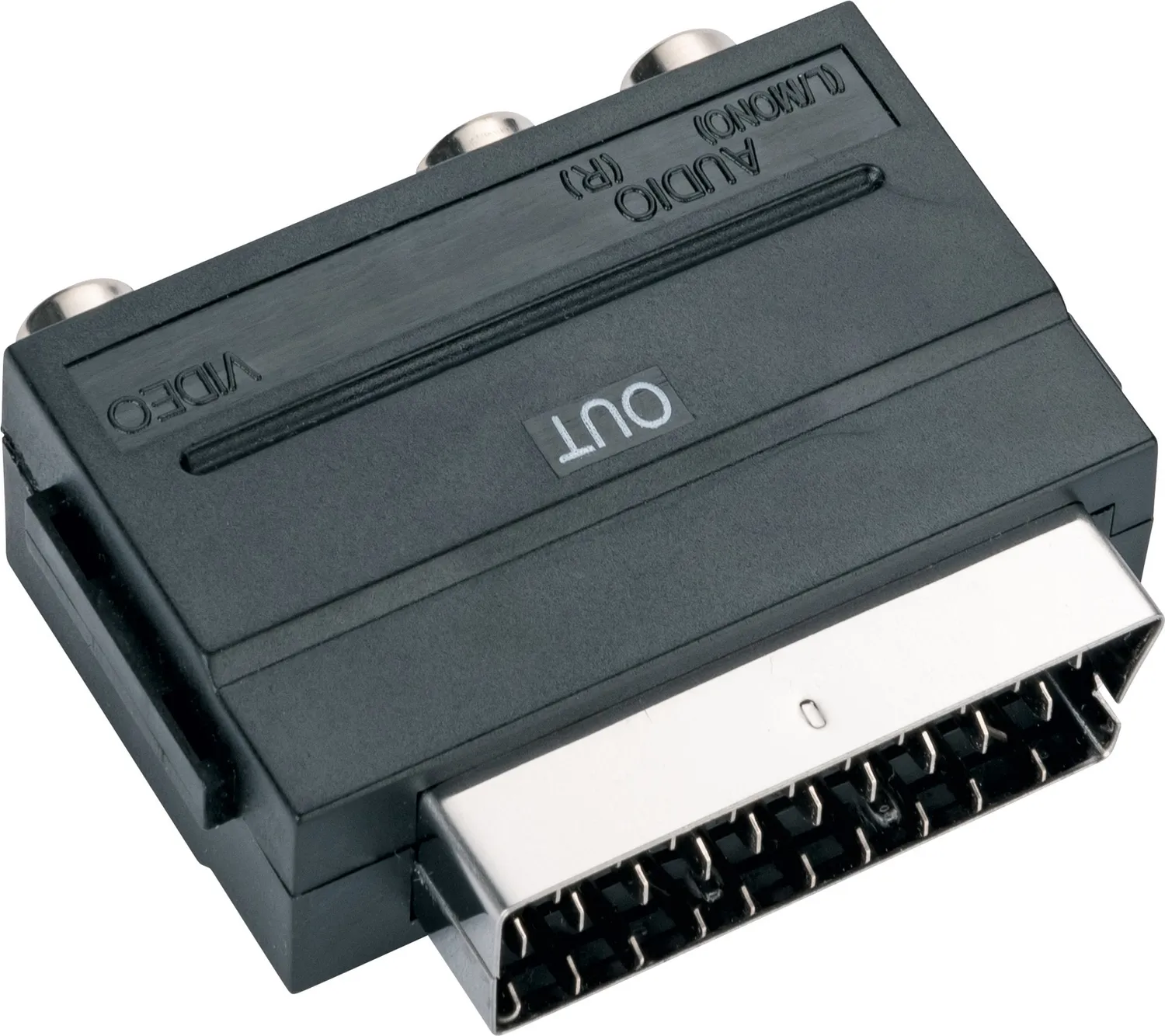Schwaiger adattatore SCART-Cinch AV OUT nero