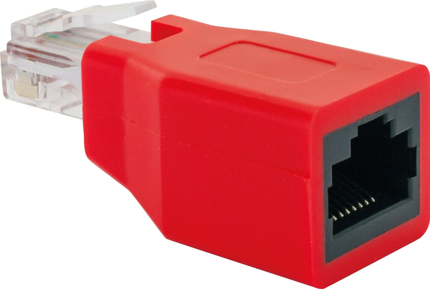 Schwaiger Adattatore crossover Cat 6 RJ45 rosso