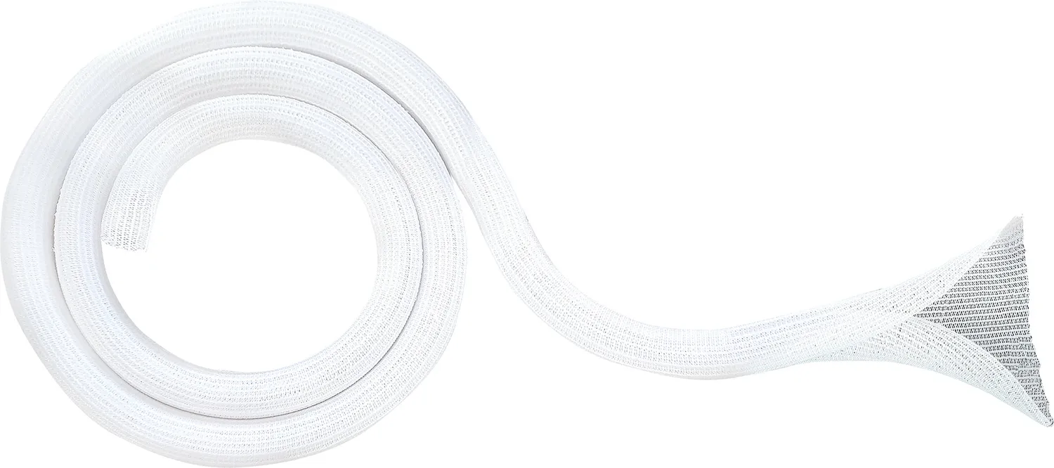 Schwaiger Guaina cavi 2 m bianca flessibile