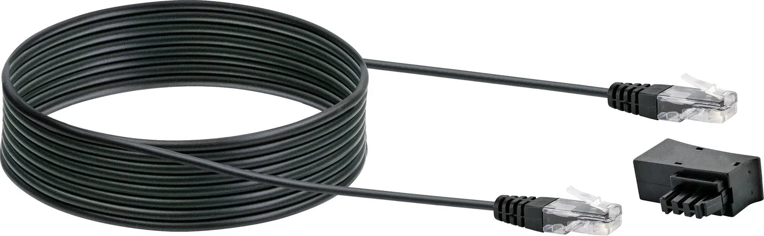 Schwaiger Cavo DSL Modem 3 m nero con adattatore TAE-F