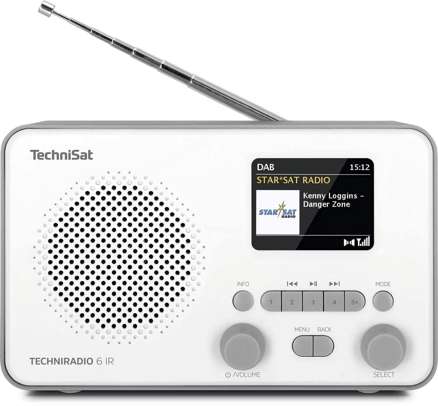 TechniSat TechniRadio 6 IR radio internet DAB+ grigio bianco