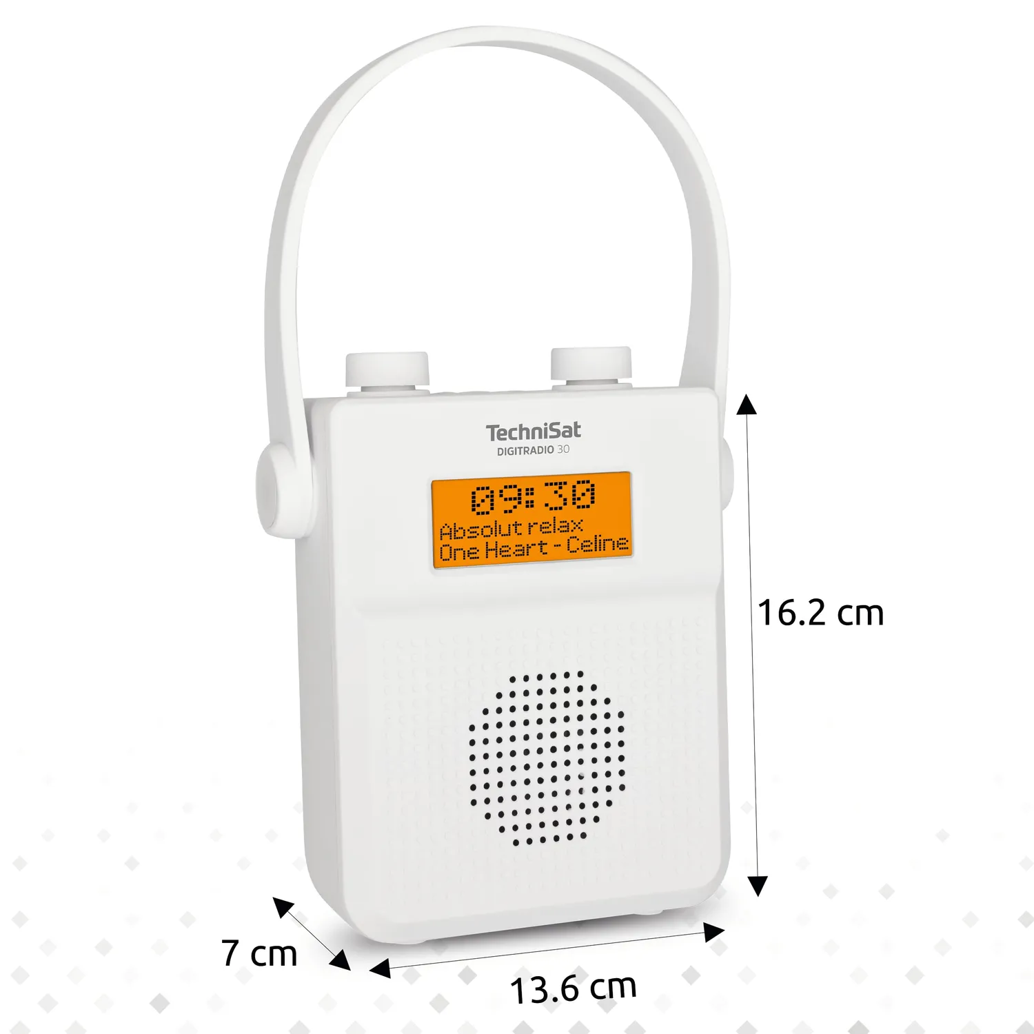 TechniSat DIGITRADIO 30 radio doccia DAB+ bianca IPX5