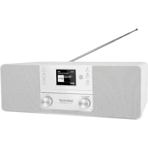 Technisat DigitRadio 370 CD BT radio DAB+ bianca con CD