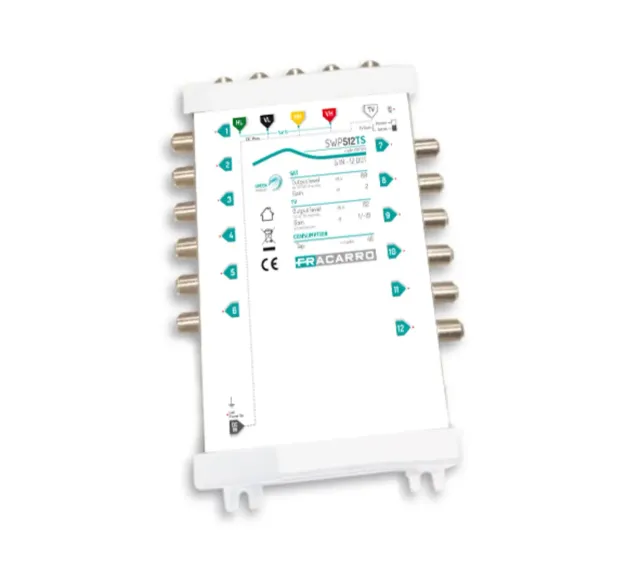 Fracarro SWP512TS multiswitch 5x12 derivate TV SAT