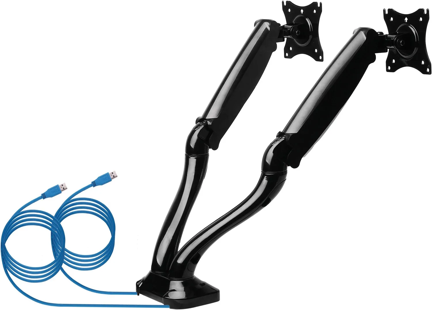 Schwaiger supporto scrivania doppio monitor 29" 6 kg nero