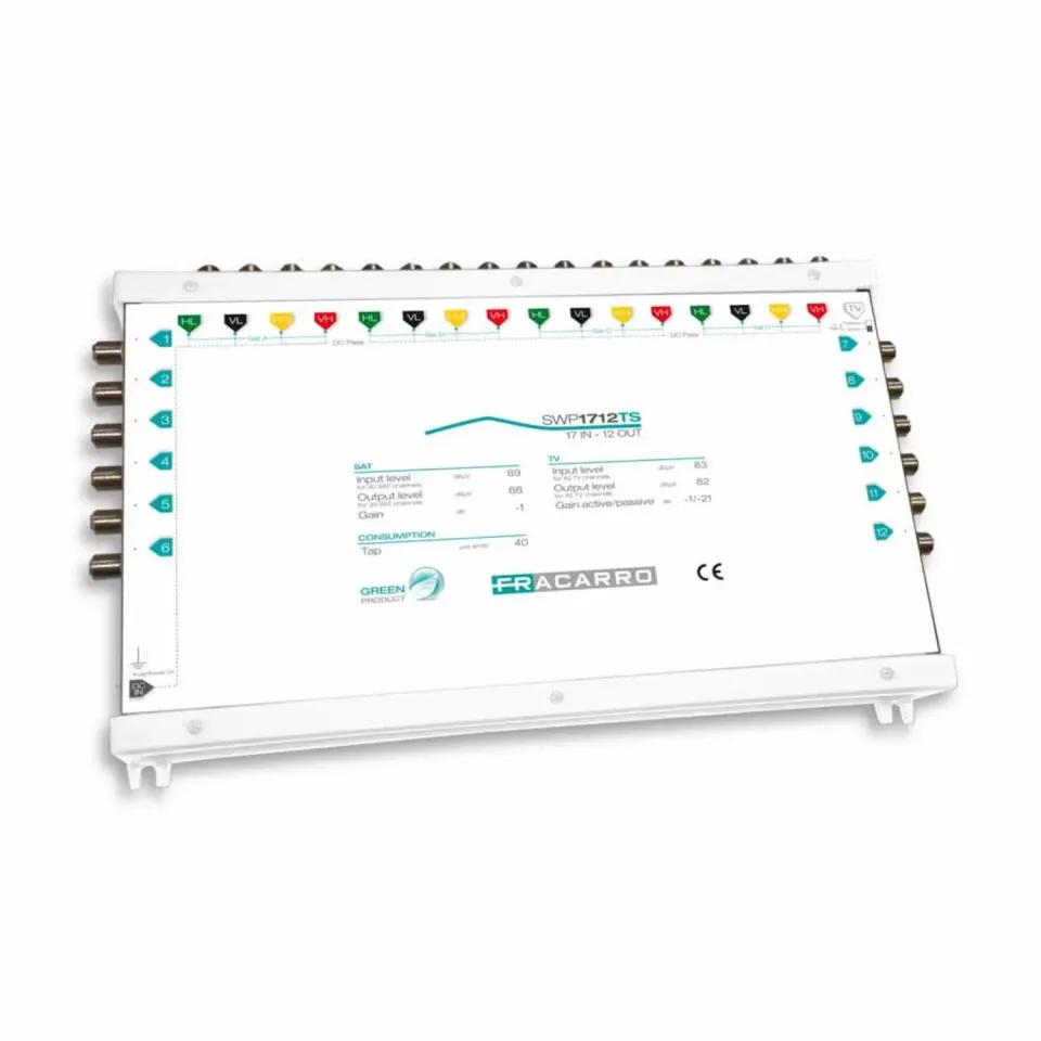 Fracarro SWP1712TS multiswitch 17 ingressi 12 uscite