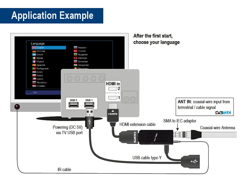 Edision NANO T265+ decoder terrestre DVB-T2 Full HD