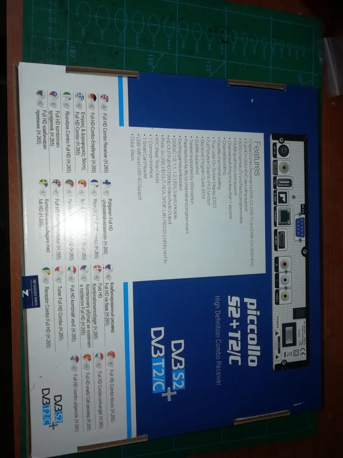 Edision Piccollo S2+T2/C decoder combo HD H.265