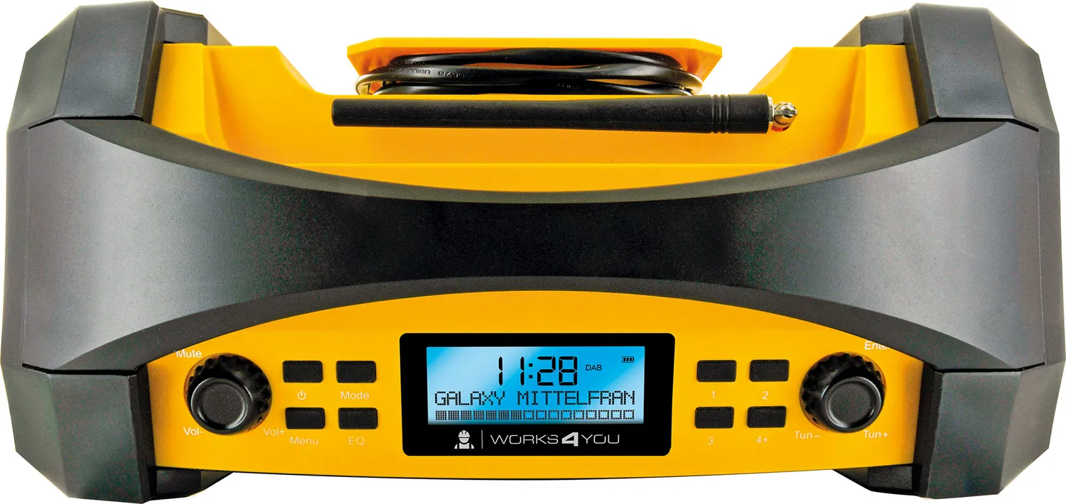 Schwaiger Radio cantiere DAB+ FM Bluetooth 15W IP54
