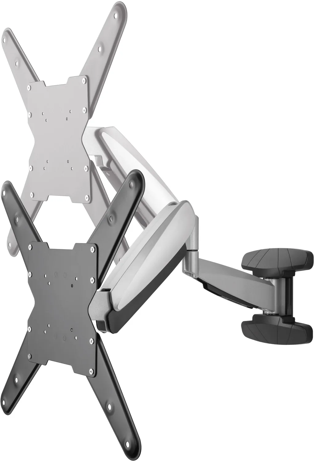 SCHWAIGER Supporto TV parete 23-55" nero altezza regolabile