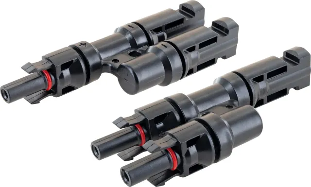 SCHWAIGER 716535 Adattatore Solare 2-in-1 Nero 2 Pezzi