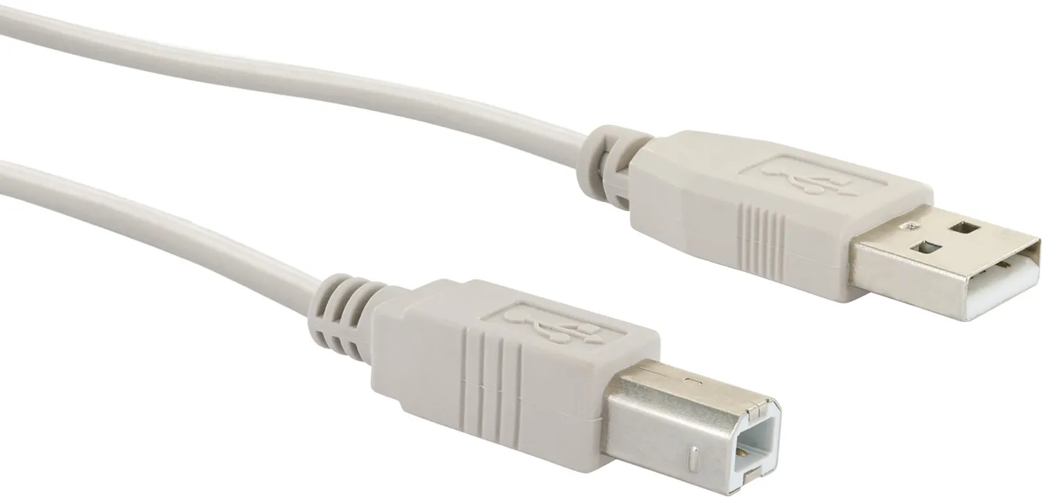 Schwaiger Cavo USB 2.0 A-B 3 m per Stampante Grigio