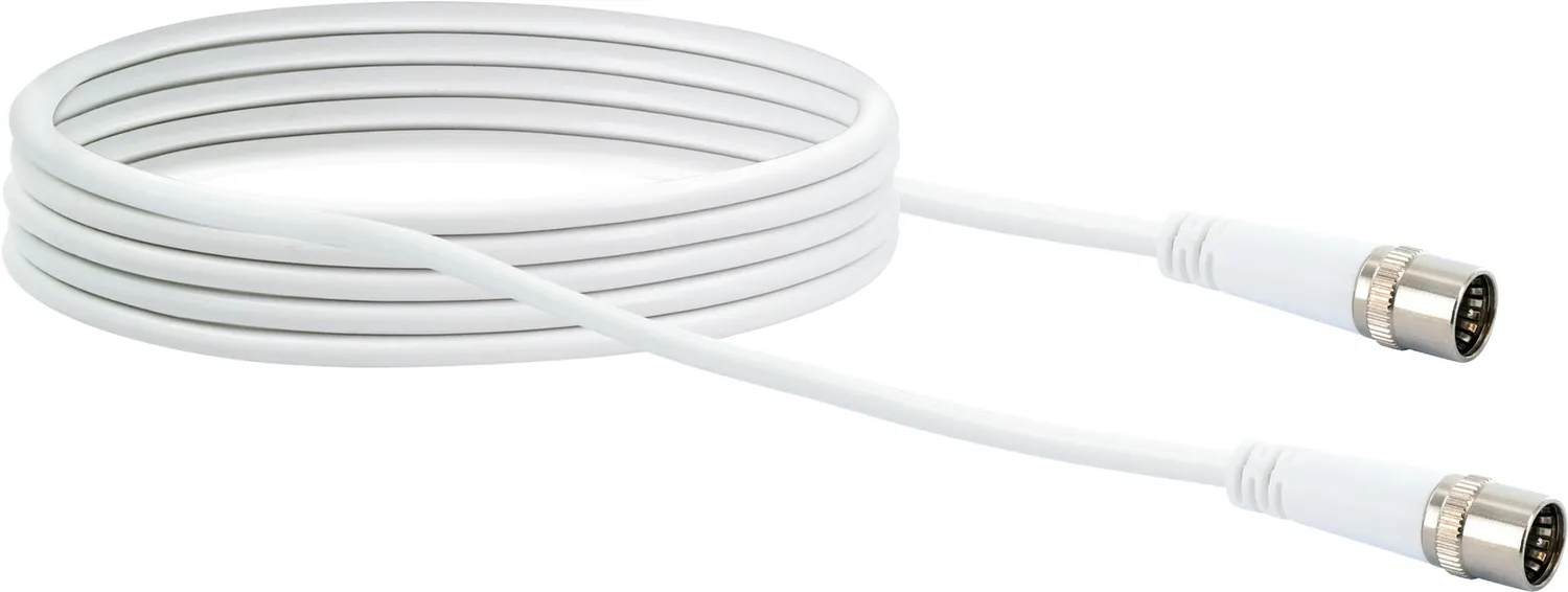 Schwaiger Cavo Modem Antenna IEC 1,5m Bianco