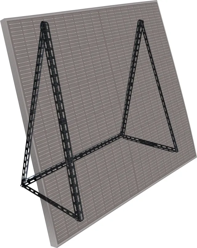 Schwaiger Telaio Solare Alluminio Nero Balcone