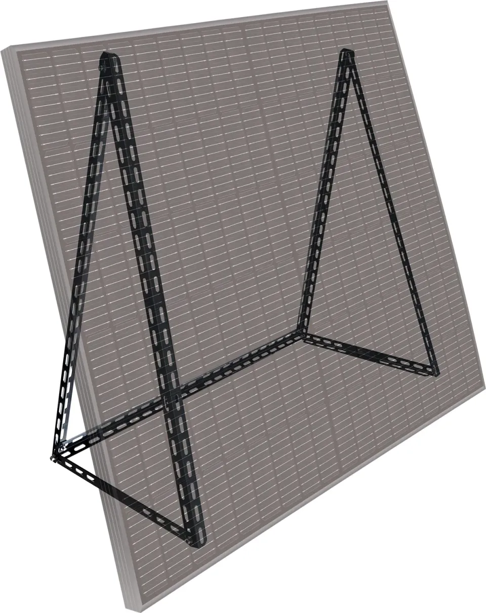 Schwaiger Telaio Solare Alluminio Nero Balcone