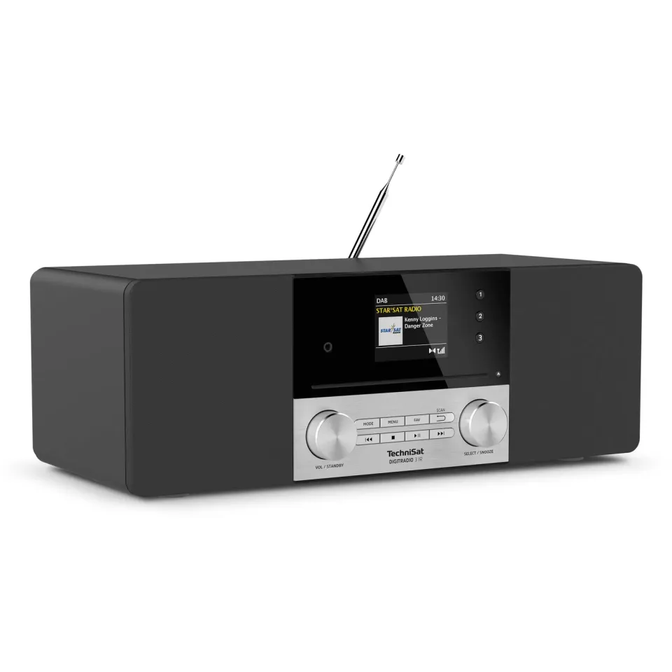 TechniSat DigitRadio 3 IR Radio DAB CD Nero Argento
