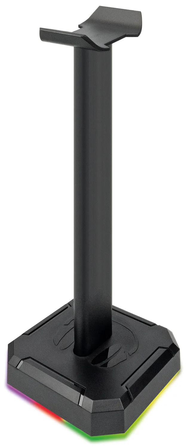 Schwaiger Supporto Cuffie da Scrivania LED RGB Nero