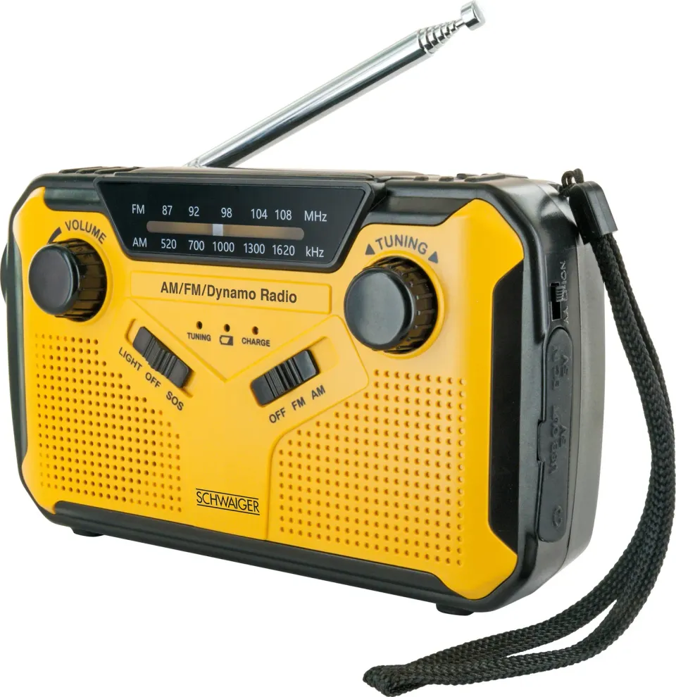 Schwaiger radio FM esterno solare torcia power bank SOS