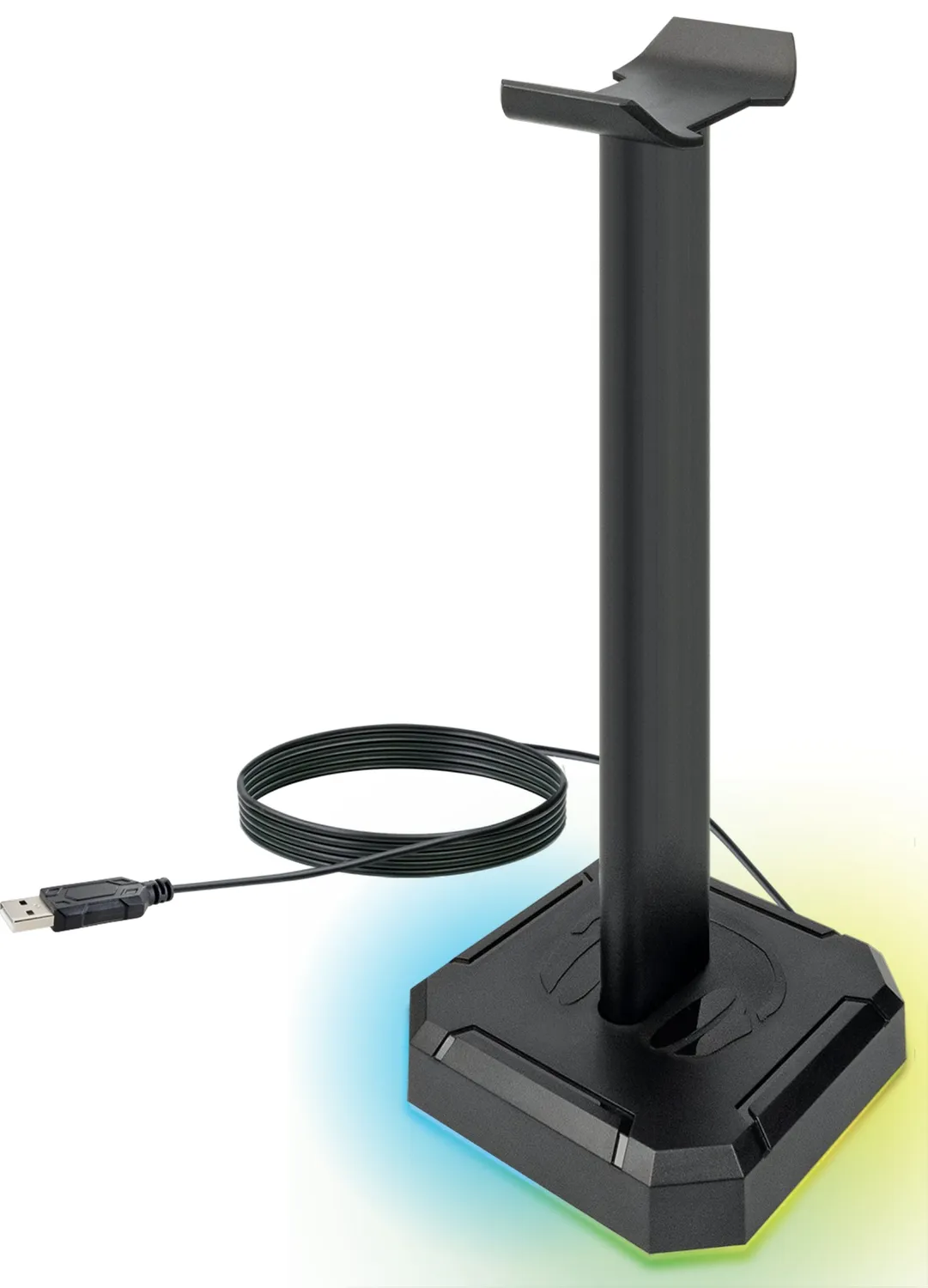 Schwaiger Supporto Cuffie da Scrivania LED RGB Nero