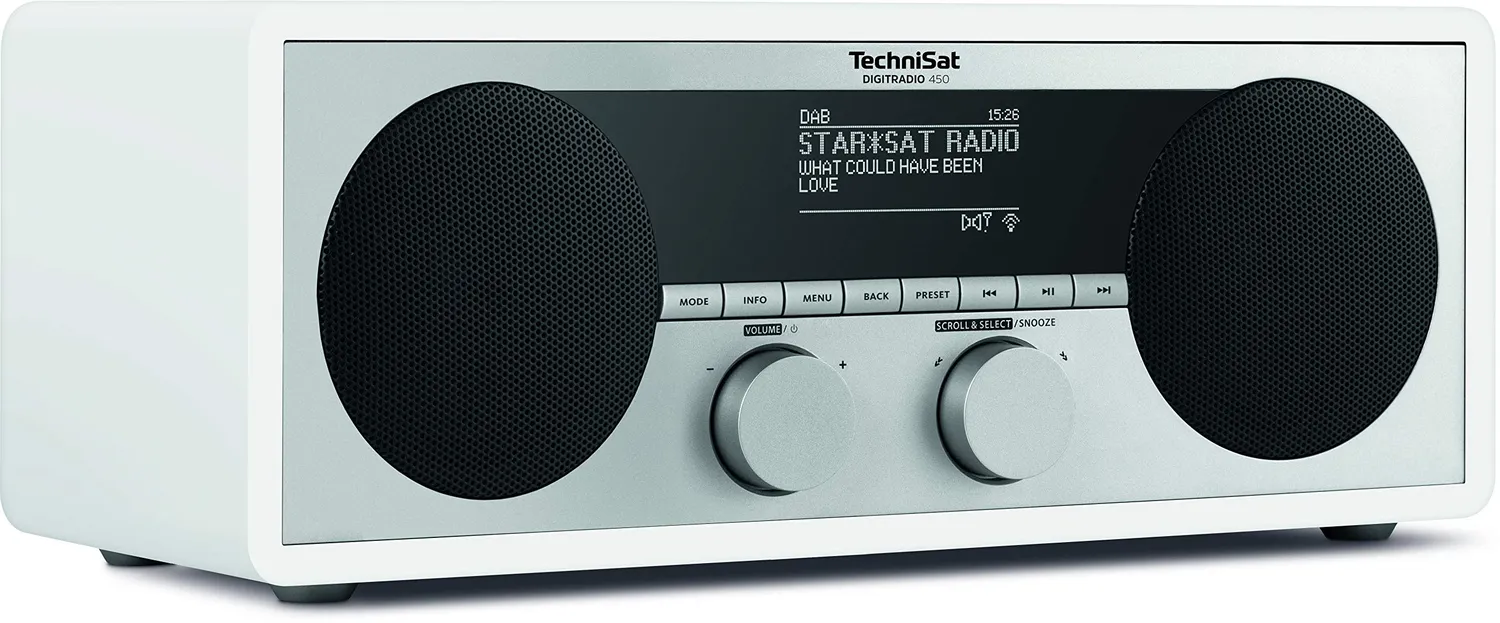 TechniSat DigitRadio 450 Boombox radio DAB+ bianco portatile