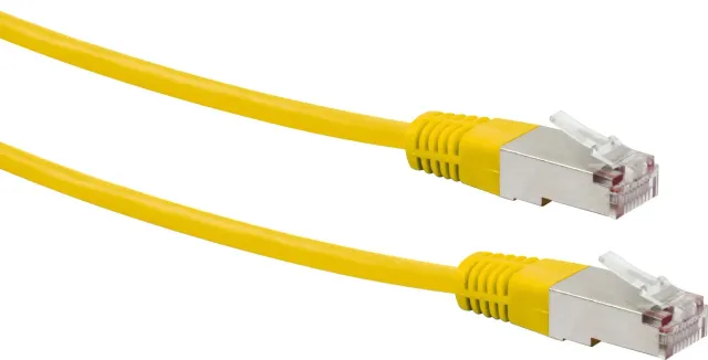 SCHWAIGER Cavo di rete Cat 5e STP 2 m giallo RJ45
