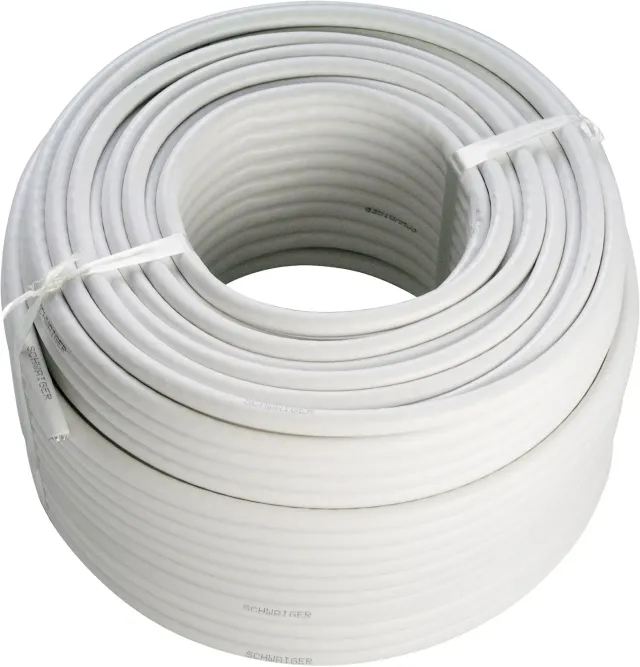 Schwaiger cavo coassiale SAT 90 dB 20 m bianco matassa