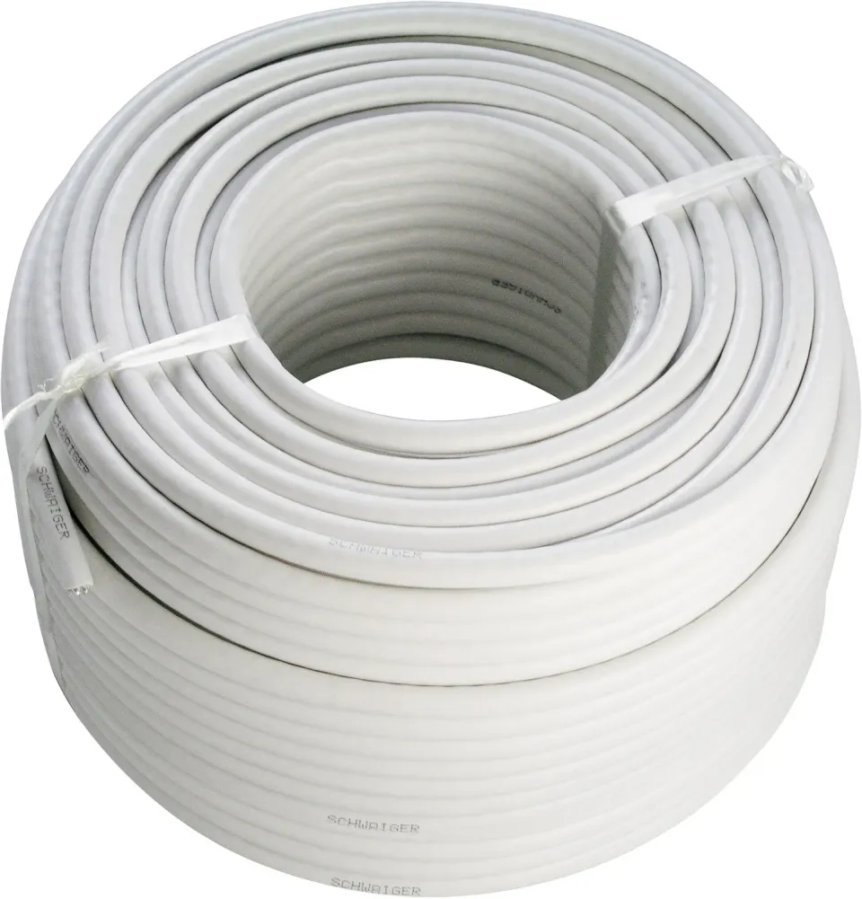 Schwaiger cavo coassiale SAT 90 dB 20 m bianco matassa